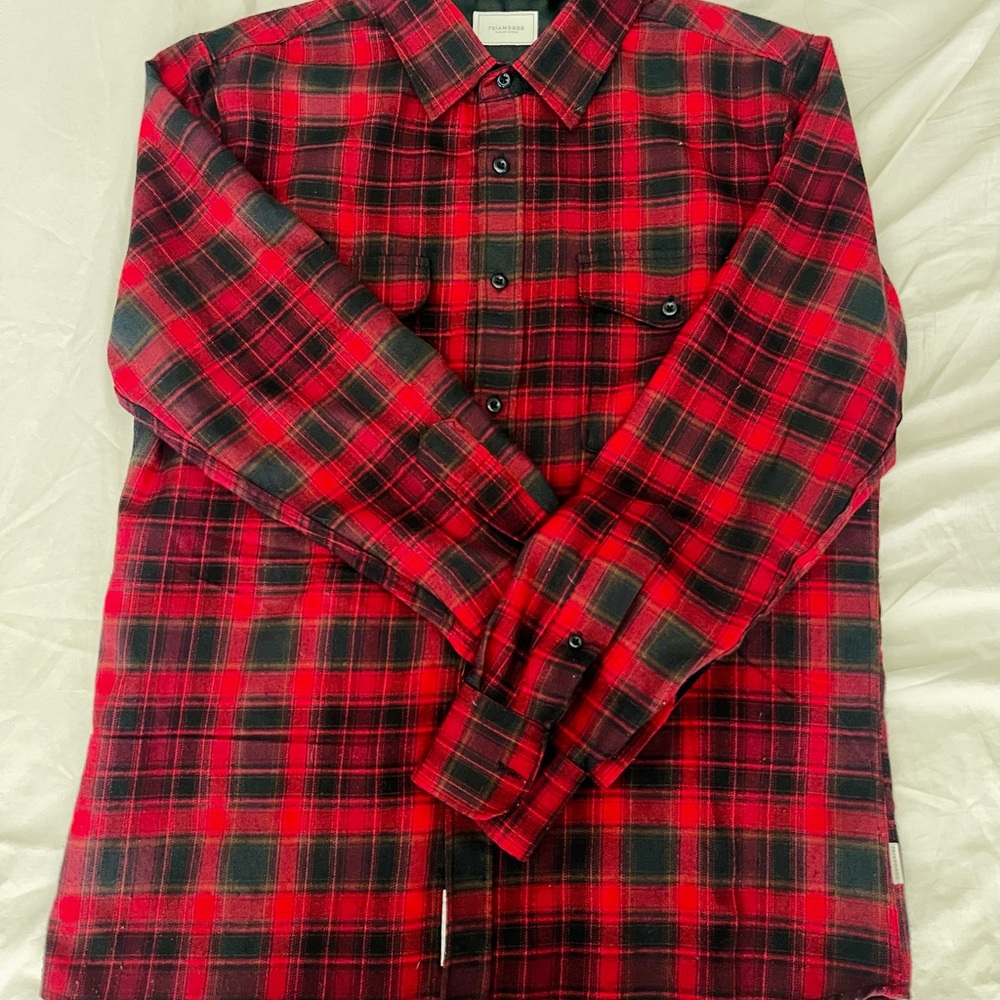 7 diamond Plaid Men's Shirt